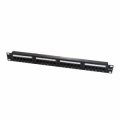 PATCH PANEL CAT5e UTP, 24 PORTE, NERO