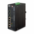 SWITCH INDUSTRIALE GIGABIT PoE High Power, 4 PORTE 10/100/1000 PoE, 2 PORTE FIBRA 100/1000Base-X SFP