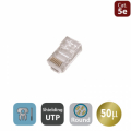 PLUG CAT5e, RJ45 UTP, PER CAVO SOLIDO