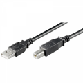 CAVO USB 2.0, CONNETTORE A MASCHIO/CONNETTORE B MASCHIO - 3.0 mt (NERO)