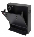 ARMADIO RACK DI SICUREZZA PER DVR/NVR, DIM.(LxPxA) 600x150x750 mm, COLORE BIANCO RAL7035, PORTA CON CHIAVE, GANCI 19