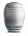 SIRENA DA ESTERNO VENITEM MARINA,  LAMPEGG. A LED, LED STATO IMP., COPERCHIO GRIGIO OPACO, CALOTTA AZZURRA LED BLU, EN50131-4