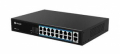 SWITCH PoE MILESIGHT 16 PORTE DW10/100Mbps PoE + 2 UP 1000Mbps, MAX 200W, IEEE802.3 af/at