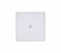 PANNELLO SERIE TILE 1 TASTO, EU, LED POSTERIORE, COLORE BIANCO AVORIO