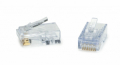 CONNETTORE RJ45, SERIE EZ-RJ45 CAT6, PER CAVO SOLIDO 24 – 23 AWG, USCITA FILI ANTERIORE, CONF. 100pz