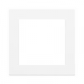 PLACCA DEEP IN PLASTICA SERIE 71, MODELLO QUADRATO, FINESTRA 60x60mm, COLORE BIANCO