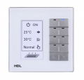 DLP SMART PANEL EU, LCD SCREEN AND ALUMINUM FRAME, TEMPERATURE SENSOR, SUPPORT ALL LANGUAGES, TOTAL 5 PAGES, 3 PAGES LIGHTING AND SWTICH, 1 PAGE FOR AC AND 1 PAGE FOR FLOOR HEATING