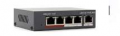 SWITCH LITE MANAGEMENT 4 PORTE POE (52W), 1 UPLINK 10/100Mbits