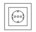 COPERTURA FRONTALE PRESA ELETTRICA, METALLO | CARBONIO