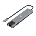 USB-C A DOCK MULTIPORTA 8 in 1, HDMI 4K,87W, 1x USB-C PD, 1x USB-C, 2x USB-A, LAN