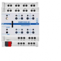 MODULO DIN UNIVERSALE 8 IN / 8 OUT PLUS, RELE' 16A@230Vac, USCITE LUCI/TAPP., VALVOLE PWM, VALVOLE 3 VIE, 2 FAN COIL A 2 TUBI, ING. PER NTC EELECTRON, 4 DIN