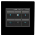 TOUCH KNX 3,5”, SERIE EVO21, COLORE NERO, SISTEMA OP. LINUX OS, PROGRAMMAZIONE DA ETS, DIM. 96x96x15mm, NECESSITA ALIM. AUX 9-32Vdc