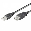 CAVO PROLUNGA USB 2.0, CONN A/A M/F, LUNG. 5m, COLORE NERO