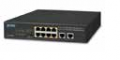 SWITCH 8 PORT 10/100/1000 POE+ IEEE802.3af/at, HIGH POWER (120W) + 2-PORT UP GIGABIT, FUN. EXTENDED 250m, ALIM. 100/240Vac, DIM. 220x150x43mm