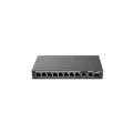 SWITCH 10 PORTE GIGABIT SMART POE, 8 PORTE POE/POE+, 1 UTP E 1 UTP/SFP COMBO, MAX 120W, DESKTOP CASE