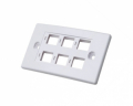 PLACCA DA MURO 6 POSTI MOD. 503 COLORE BIANCO